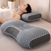 Home Bedroom Pillow, Made of Comfortable and Breathable Fabric, Machine Washable, Suitable for Side or Back Sleeping