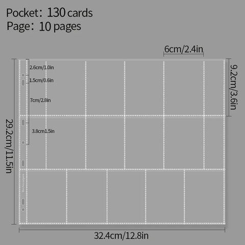 Large Photo Binder Photocard Holder 5/7/9/13/15 Grid Photo Cover Inner Pages Sleeve Photocard Binder Card Collect Book 포토카드 바인더