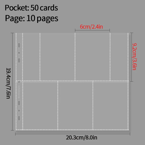 Large Photo Binder Photocard Holder 5/7/9/13/15 Grid Photo Cover Inner Pages Sleeve Photocard Binder Card Collect Book 포토카드 바인더