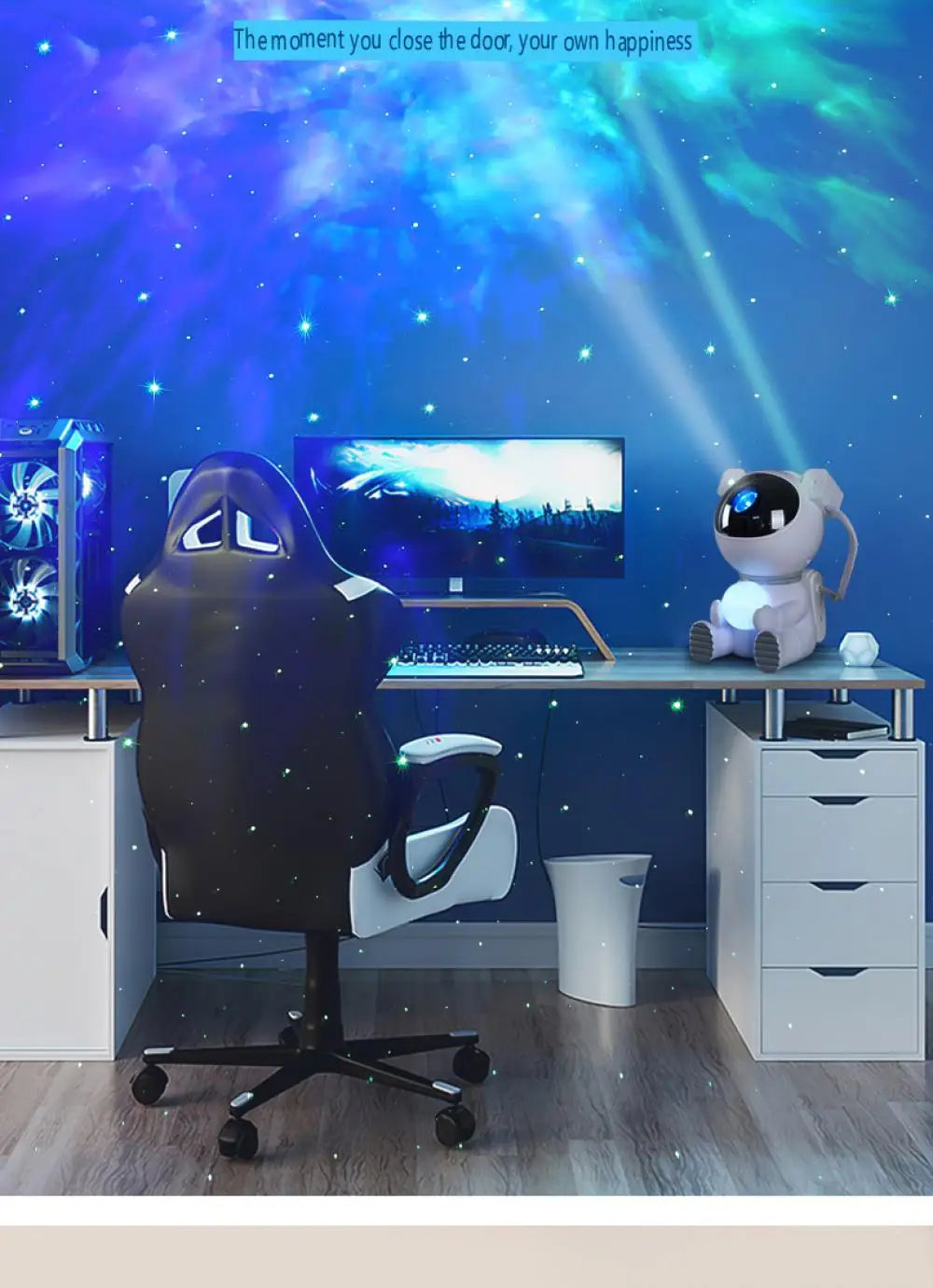 Galaxy Star Astronaut Projector LED Night Light Starry Sky Porjectors Lamp Decoration Bedroom Room Decorative For Children Gifts
