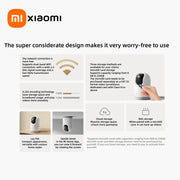 Xiaomi Smart Camera 3 Pro PTZ Version 360° Ultramicroscopic Full Color AI Human Pet Baby Cry DetectionHDR 2.4/5GHz Mesh Gateway