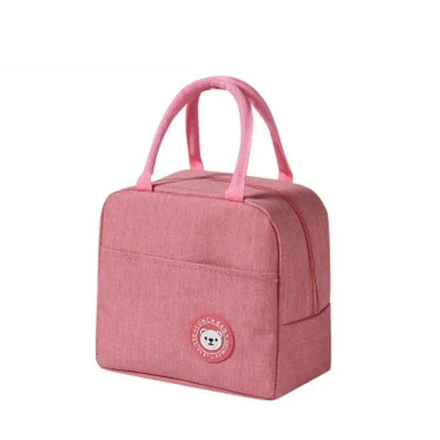 Insulated Lunch Bag Oxford Cloth Lunch Bag Insulated Lunch Box Bag with Leakproof Aluminium Foil Lining Mouth Zipper for Commute