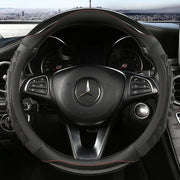 Three-dimensional Honeycomb Steering Wheel Cover  Durable Leather Cover with Anti-slip Linning Universal 14.5-15in