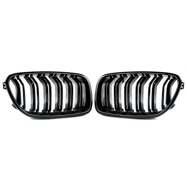 Gloss Black For BMW 5 Series F10 F11 F18 M5 Front Bumper Grills Double 2010-2016 Wide Kidney Grille 520d 530d 540i 528i 535i CAR