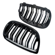 Gloss Black For BMW 5 Series F10 F11 F18 M5 Front Bumper Grills Double 2010-2016 Wide Kidney Grille 520d 530d 540i 528i 535i CAR