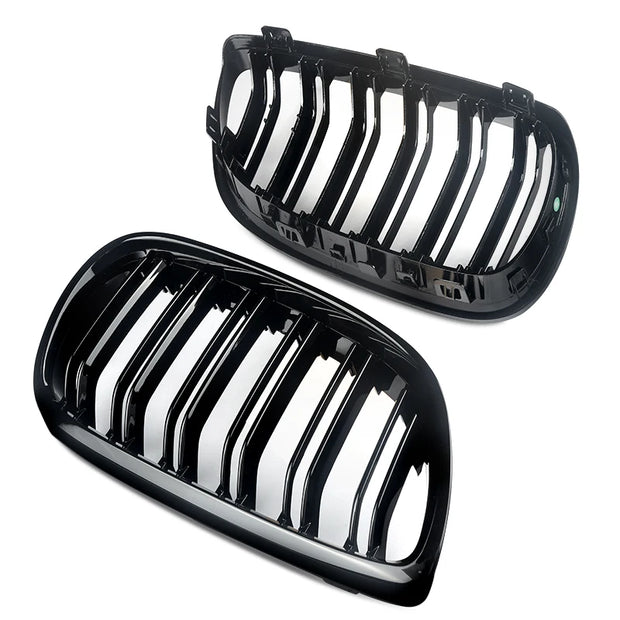 Gloss Black For BMW 5 Series F10 F11 F18 M5 Front Bumper Grills Double 2010-2016 Wide Kidney Grille 520d 530d 540i 528i 535i CAR