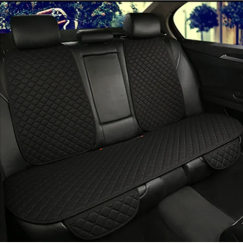 Universal Car Seat Cover Protector Linen Front Rear Back Flax Summer Cushion Pad Mat Sedan Suv Pick-up Car Interior Accessories
