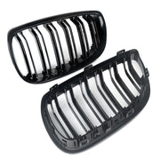 Gloss Black For BMW 5 Series F10 F11 F18 M5 Front Bumper Grills Double 2010-2016 Wide Kidney Grille 520d 530d 540i 528i 535i CAR