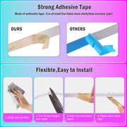 RGB RGBW RGBWW RGBCCT COB LED Strip Light DC12V 24V 840 784 720 576 LEDs/M Flex FCOB LED Tape Light Dimmable Linear Ribbon Tape