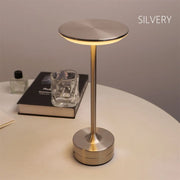 LED Wireless Charging I-shaped lamp Table Lamp Rechargeable Reading Light USB Rechargeable Touch Three-tone Desk Light No Plug