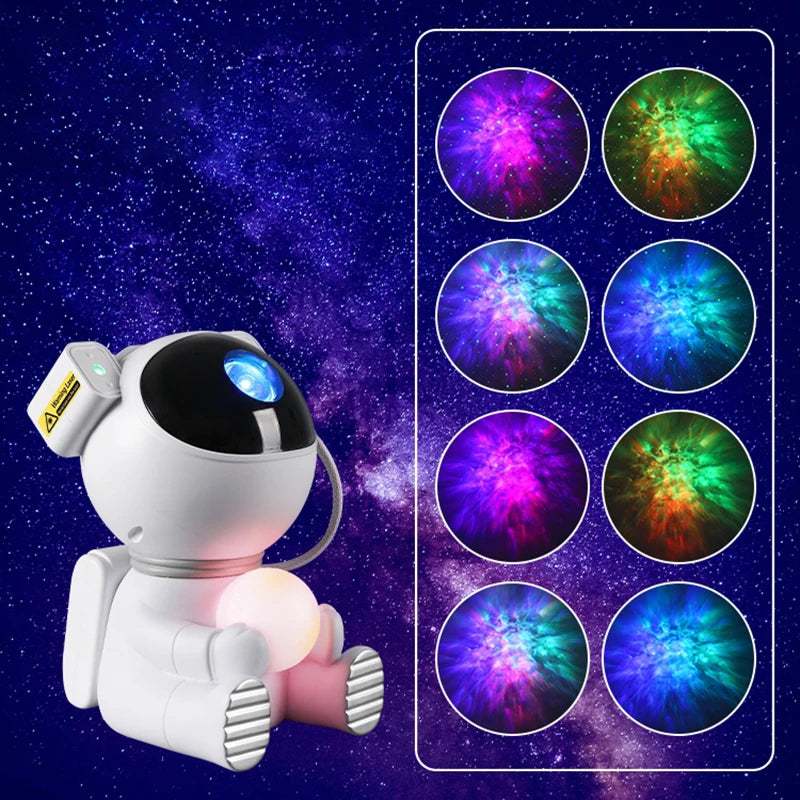 Galaxy Star Astronaut Projector LED Night Light Starry Sky Porjectors Lamp Decoration Bedroom Room Decorative For Children Gifts