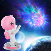 Pink Astronaut Galaxy Nebula Star Projector with Timer Remote Control 360° Adjustable Starry Night Light Kids Room Home Decor