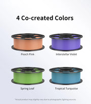 ANYCUBIC 3D Printer Filament PLA Multicolour 1.75mm RFID Eco-friendly Plastic Rubber Material For FDM 3D Printer K3 Combo S1C