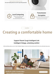 XIAOMI Smart Camera 4 8MP 4K UHD Indoor Monitoring Remote 360-degree No-dead-angle Night Vision Network Home Camera