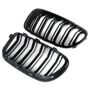 Gloss Black For BMW 5 Series F10 F11 F18 M5 Front Bumper Grills Double 2010-2016 Wide Kidney Grille 520d 530d 540i 528i 535i CAR