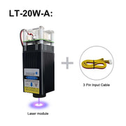 LASER TREE 20w 40W 80W Laser Module 450nm Laser Head Blue Laser for Cnc Laser Engraving Cutting Machine WoodWorking DIY Tools