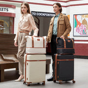 Travel Luggage Suitcase Set, Expandable Lightweight Carry on Suitcase with Duffel Bag,Toiletry Bag,TSA Lock,Spinner Wheels