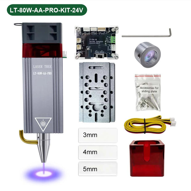 LASER TREE 20w 40W 80W Laser Module 450nm Laser Head Blue Laser for Cnc Laser Engraving Cutting Machine WoodWorking DIY Tools