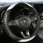 Three-dimensional Honeycomb Steering Wheel Cover  Durable Leather Cover with Anti-slip Linning Universal 14.5-15in