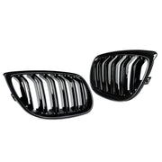 Gloss Black For BMW 5 Series F10 F11 F18 M5 Front Bumper Grills Double 2010-2016 Wide Kidney Grille 520d 530d 540i 528i 535i CAR