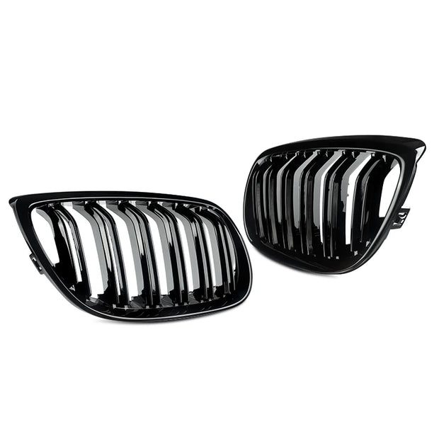 Gloss Black For BMW 5 Series F10 F11 F18 M5 Front Bumper Grills Double 2010-2016 Wide Kidney Grille 520d 530d 540i 528i 535i CAR