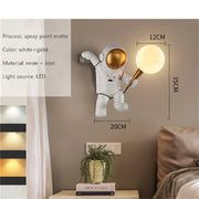 Astronaut Table Lamp Creative Astronaut LED Children's Room Bedroom Bedside Living Room Moon Wall Lamp Boy Planet Night Lamp