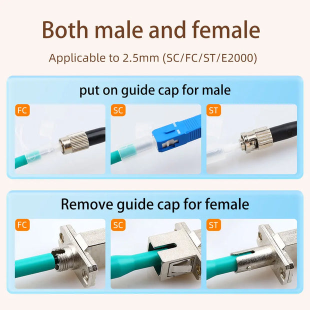 SAIVXIAN Fiber optic cleaning pen SC/FC/ST/LC/MU end face cleaner cleaning tool optical module cleaning  adapter flange coupler
