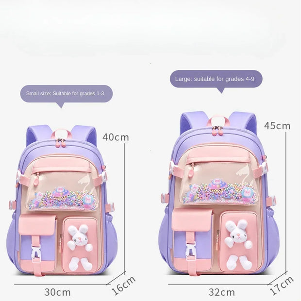 2025 Primary School Girls' Schoolbag Kawaii Lightweight Children's Bag Waterproof Bags Colorful Travel Backpack Mochilas Gifts