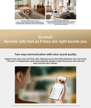 Xiaomi Smart Camera 3 Pro PTZ Version 360° Ultramicroscopic Full Color AI Human Pet Baby Cry DetectionHDR 2.4/5GHz Mesh Gateway