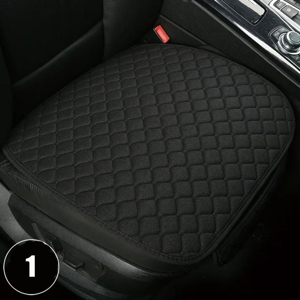 Universal Car Seat Cover Protector Linen Front Rear Back Flax Summer Cushion Pad Mat Sedan Suv Pick-up Car Interior Accessories