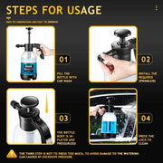Car wash watering can Pet bath foam watering can for household car 2L spray watering can watering sprayer hand press sprayer