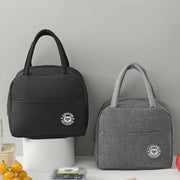 Insulated Lunch Bag Oxford Cloth Lunch Bag Insulated Lunch Box Bag with Leakproof Aluminium Foil Lining Mouth Zipper for Commute