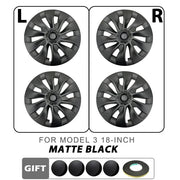 4PCS Hub Cap Performance Replacement Wheel Cap Automobile Full Rim Cover Accessories for Tesla Model 3 18 Inch Hubcap 2018-2023
