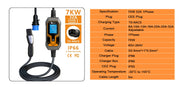 feyree EV Charger Type2 7KW 32A EVSE Portable Charging Box CEE Male Plug Type1 GB/T Cord 5M Charging Cable for Electric Vehicle
