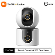 Xiaomi C500 Smart Camera Dual Lens PTZ 360° Pets&Facial Detection 4 Million pixels Full Color Night Vision WiFi 6 For MiHome app
