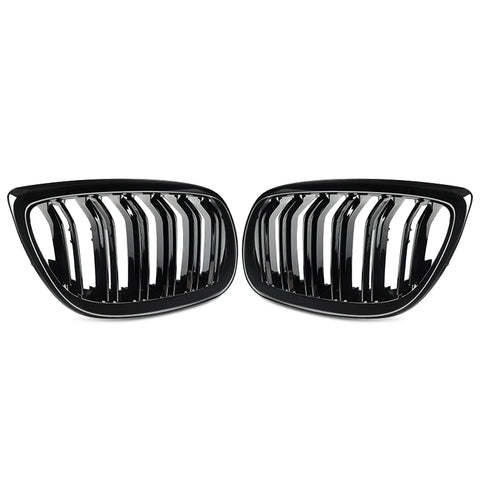 Gloss Black For BMW 5 Series F10 F11 F18 M5 Front Bumper Grills Double 2010-2016 Wide Kidney Grille 520d 530d 540i 528i 535i CAR