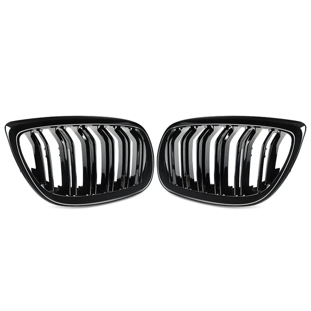 Gloss Black For BMW 5 Series F10 F11 F18 M5 Front Bumper Grills Double 2010-2016 Wide Kidney Grille 520d 530d 540i 528i 535i CAR