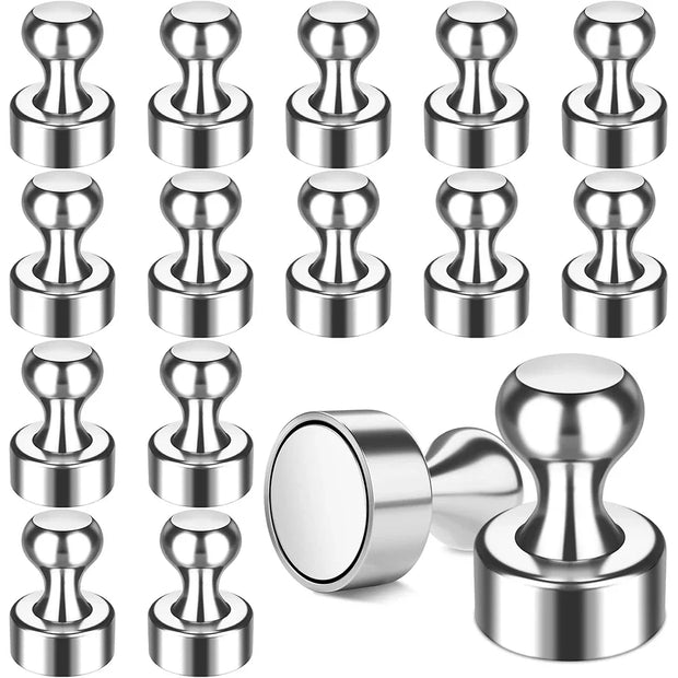 Metal Strong Magnetic Pushpins Neodymium Magnets Whiteboard Fridge Thumbtack Durable Power Magnet Push Pins for Office School