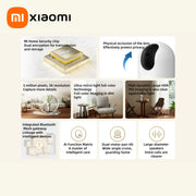 Xiaomi Smart Camera 3 Pro PTZ Version 360° Ultramicroscopic Full Color AI Human Pet Baby Cry DetectionHDR 2.4/5GHz Mesh Gateway