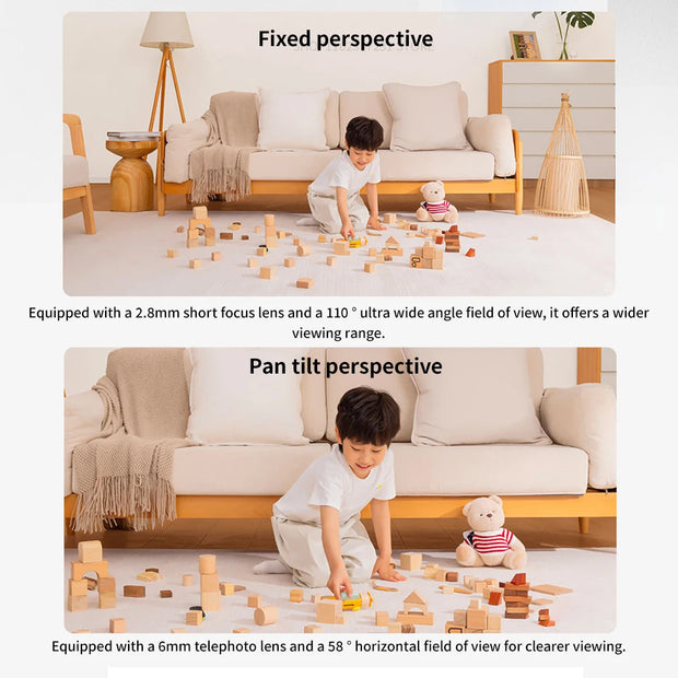 Xiaomi C500 Smart Camera Dual Lens PTZ 360° Pets&Facial Detection 4 Million pixels Full Color Night Vision WiFi 6 For MiHome app
