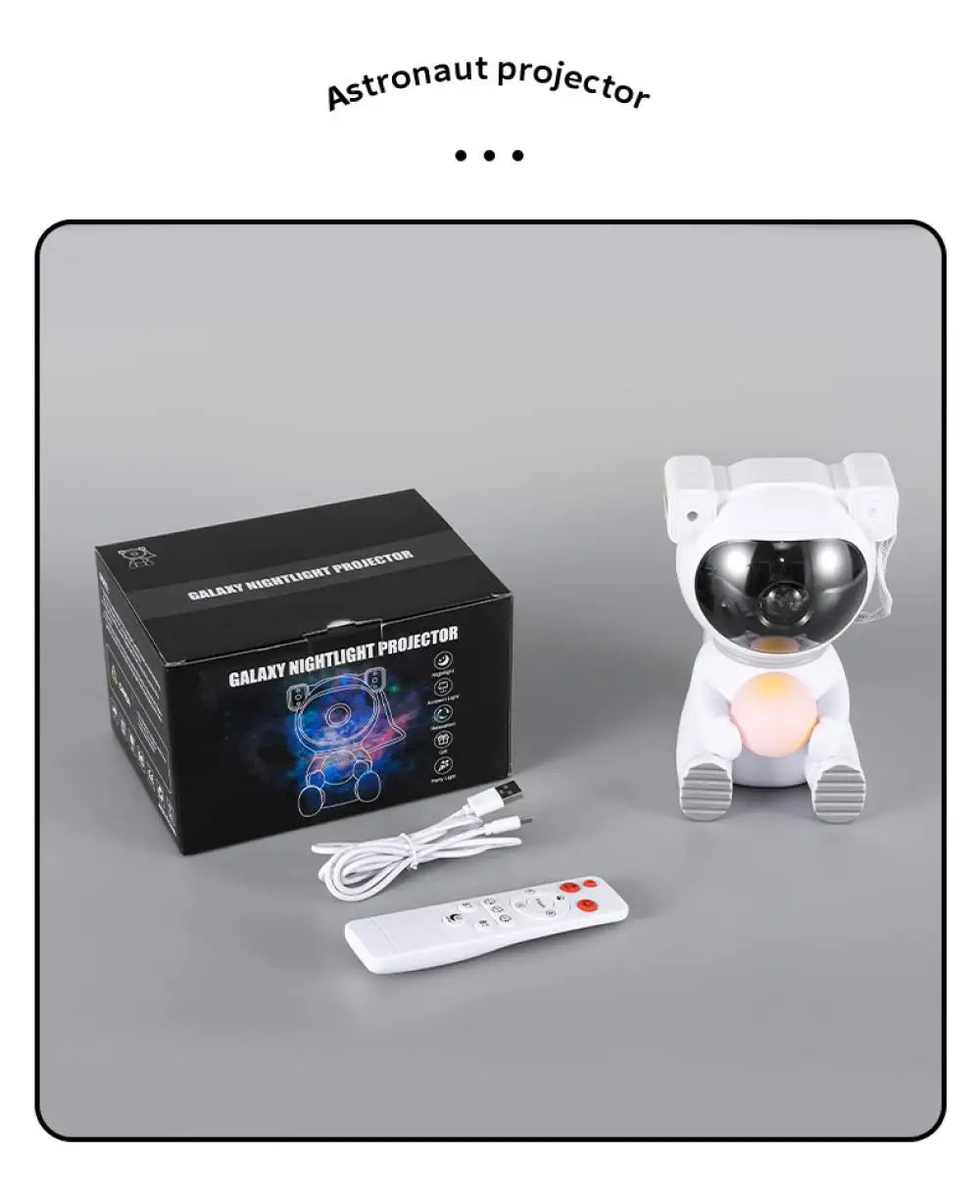 Galaxy Star Astronaut Projector LED Night Light Starry Sky Porjectors Lamp Decoration Bedroom Room Decorative For Children Gifts