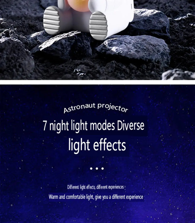 Galaxy Star Astronaut Projector LED Night Light Starry Sky Porjectors Lamp Decoration Bedroom Room Decorative For Children Gifts