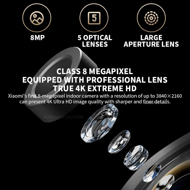 Xiaomi Smart Camera C700 4K 8 Megapixels 360° Panorama Dual-band Wi-Fi 6 AI Human Detection Pet Detection Home Security CN