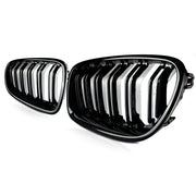 Gloss Black For BMW 5 Series F10 F11 F18 M5 Front Bumper Grills Double 2010-2016 Wide Kidney Grille 520d 530d 540i 528i 535i CAR
