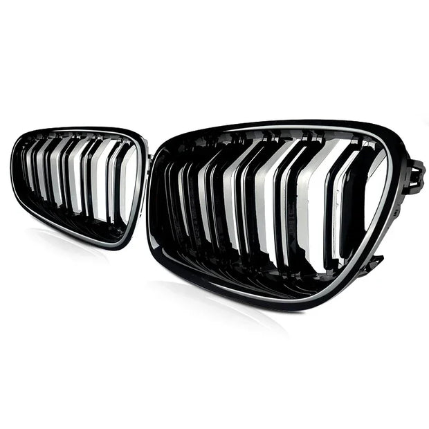 Gloss Black For BMW 5 Series F10 F11 F18 M5 Front Bumper Grills Double 2010-2016 Wide Kidney Grille 520d 530d 540i 528i 535i CAR