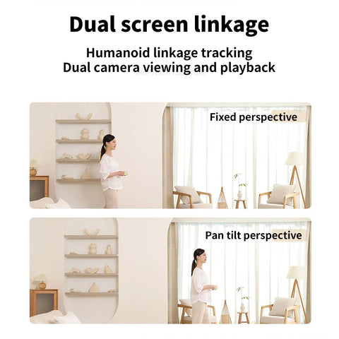 Xiaomi C500 Smart Camera Dual Lens PTZ 360° Pets&Facial Detection 4 Million pixels Full Color Night Vision WiFi 6 For MiHome app
