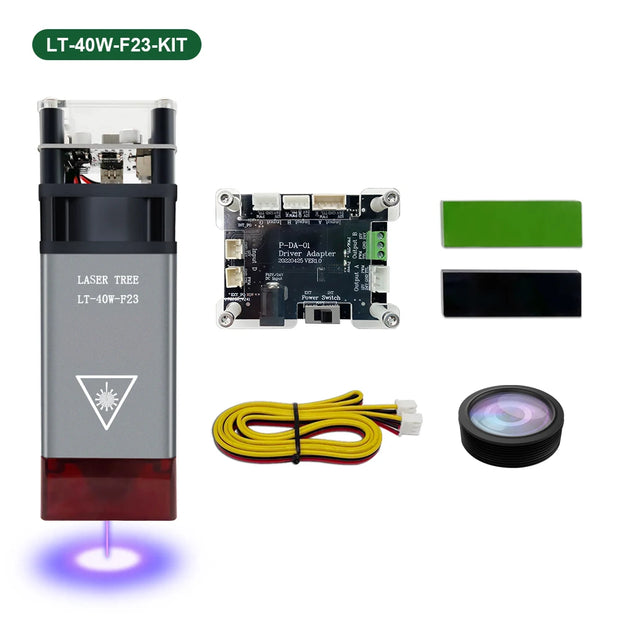 LASER TREE 20w 40W 80W Laser Module 450nm Laser Head Blue Laser for Cnc Laser Engraving Cutting Machine WoodWorking DIY Tools