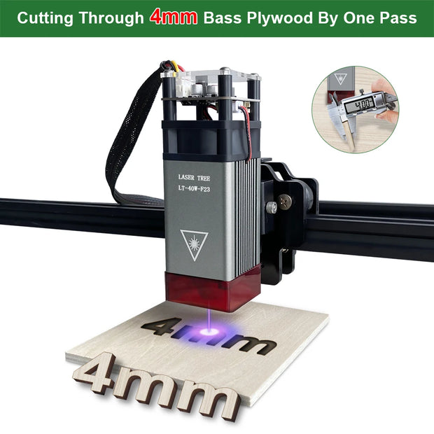 LASER TREE 20w 40W 80W Laser Module 450nm Laser Head Blue Laser for Cnc Laser Engraving Cutting Machine WoodWorking DIY Tools