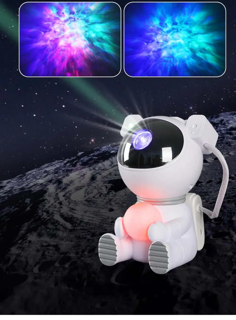Galaxy Star Astronaut Projector LED Night Light Starry Sky Porjectors Lamp Decoration Bedroom Room Decorative For Children Gifts