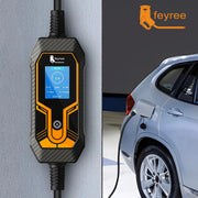 feyree EV Charger Type2 7KW 32A EVSE Portable Charging Box CEE Male Plug Type1 GB/T Cord 5M Charging Cable for Electric Vehicle